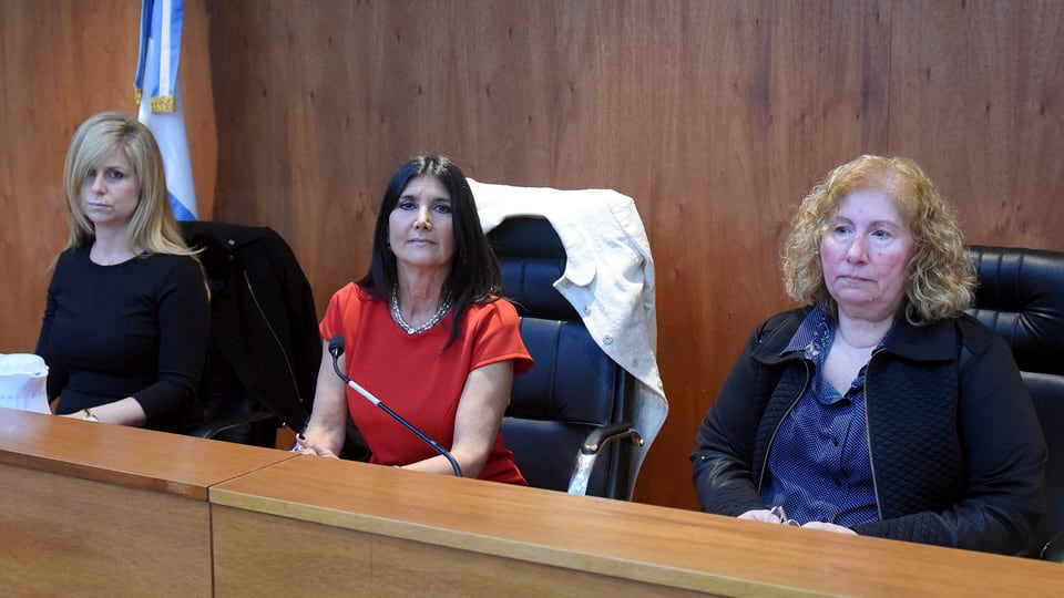 Las juezas Bilotta, Lamperti y Chiabrera