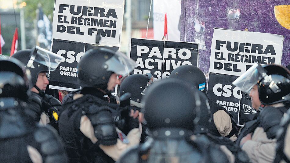Los militantes del Polo Obrero fueron reprimidos.