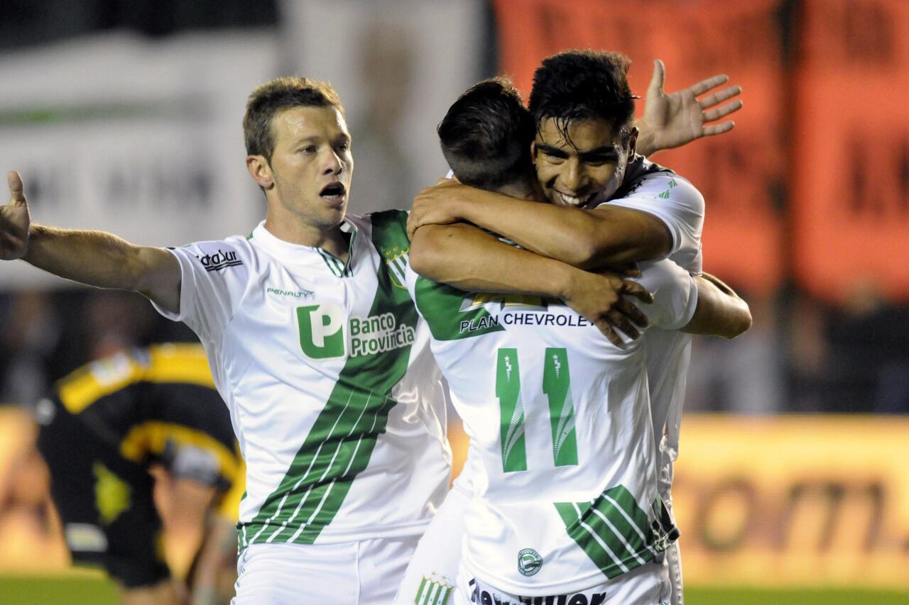Festejo del Banfield de Matías Almeyda. 