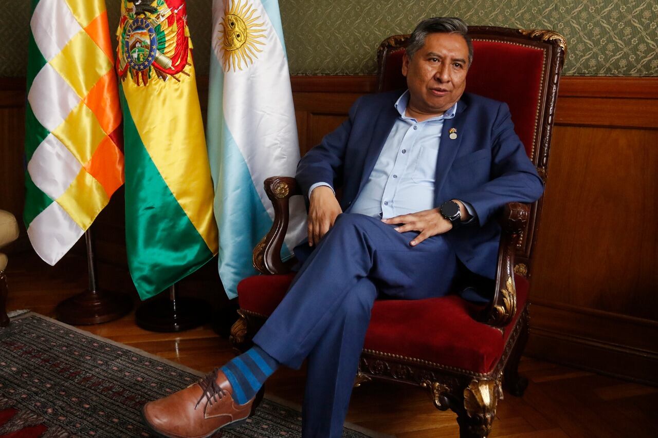 Rogelio Mayta, canciller de Bolivia, en Buenos Aires.