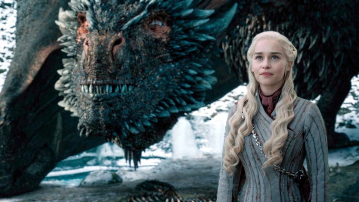 Daenerys Targaryen y Drogon, protagonistas de Game of Thrones.