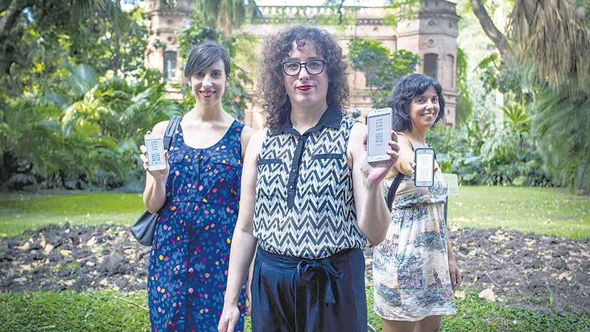 Aliana Alvarez Pacheco, Florencia Lavalle y Sol Sañudo, responsables del proyecto.