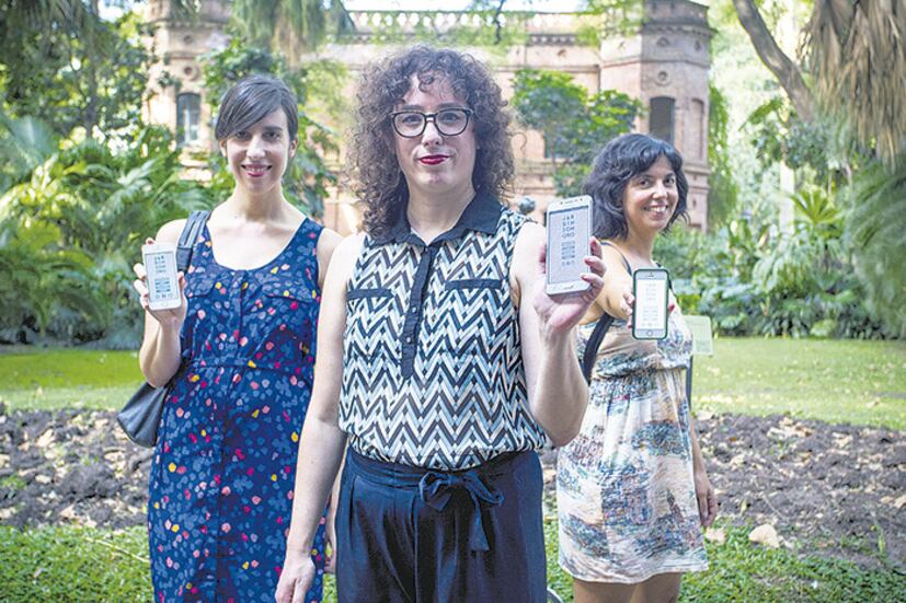 Aliana Alvarez Pacheco, Florencia Lavalle y Sol Sañudo, responsables del proyecto.