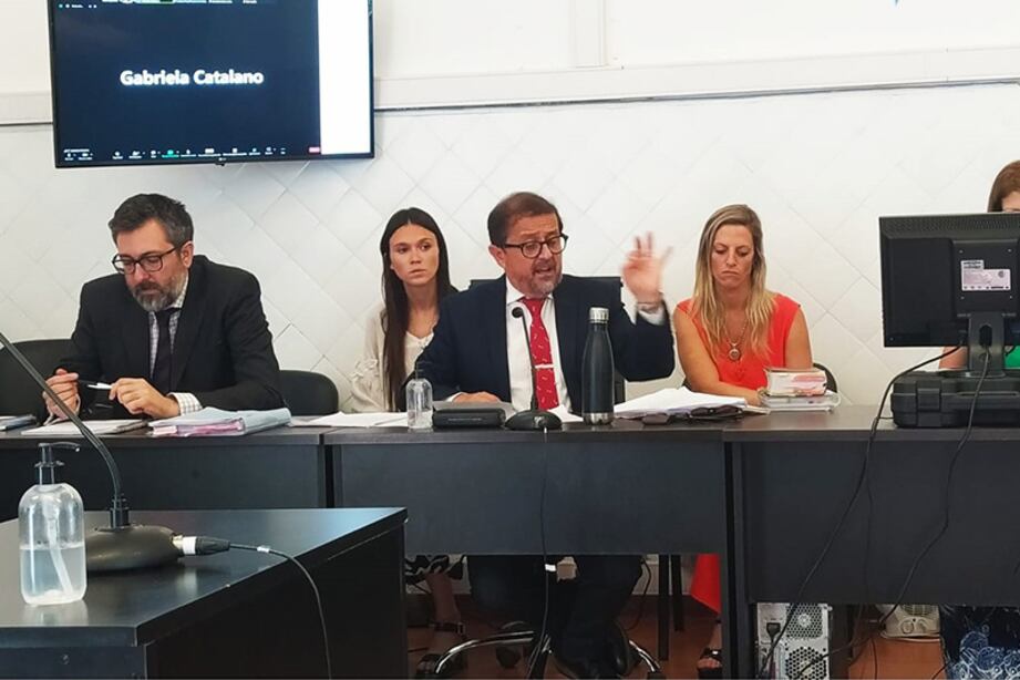 El fiscal Villalba, en la apertura del juicio.