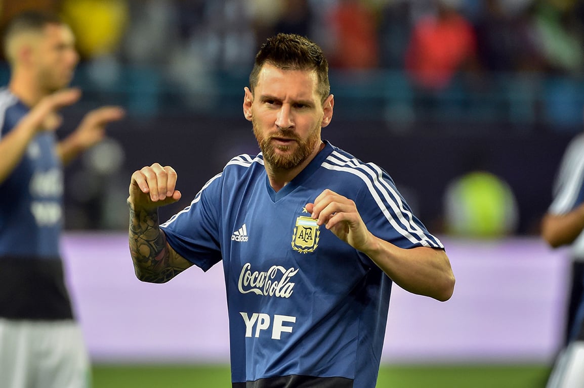 Lionel Messi, el mejorcito del equipo argentino.