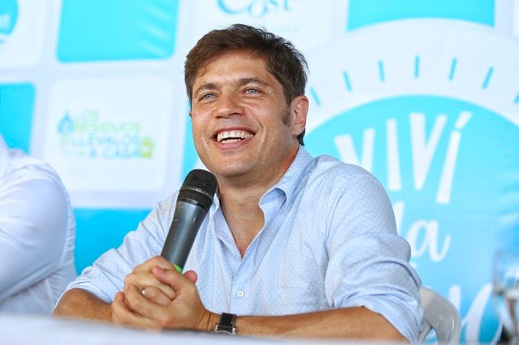 Kicillof compartió el acto con el intendente de General Pueyrredón, Guillermo Montenegro, de Juntos por el Cambio.