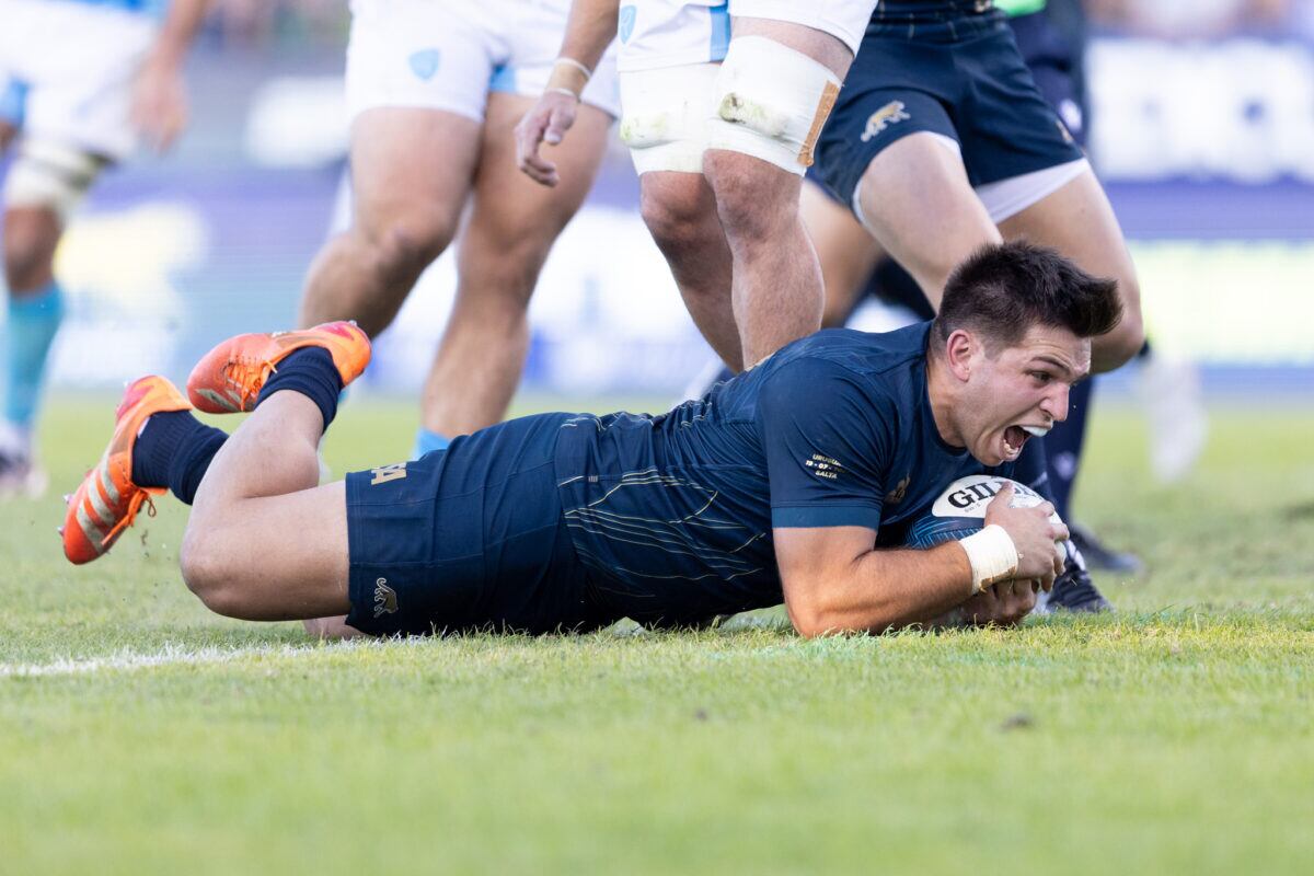 Uno de los tries marcador por la Selección Argentina