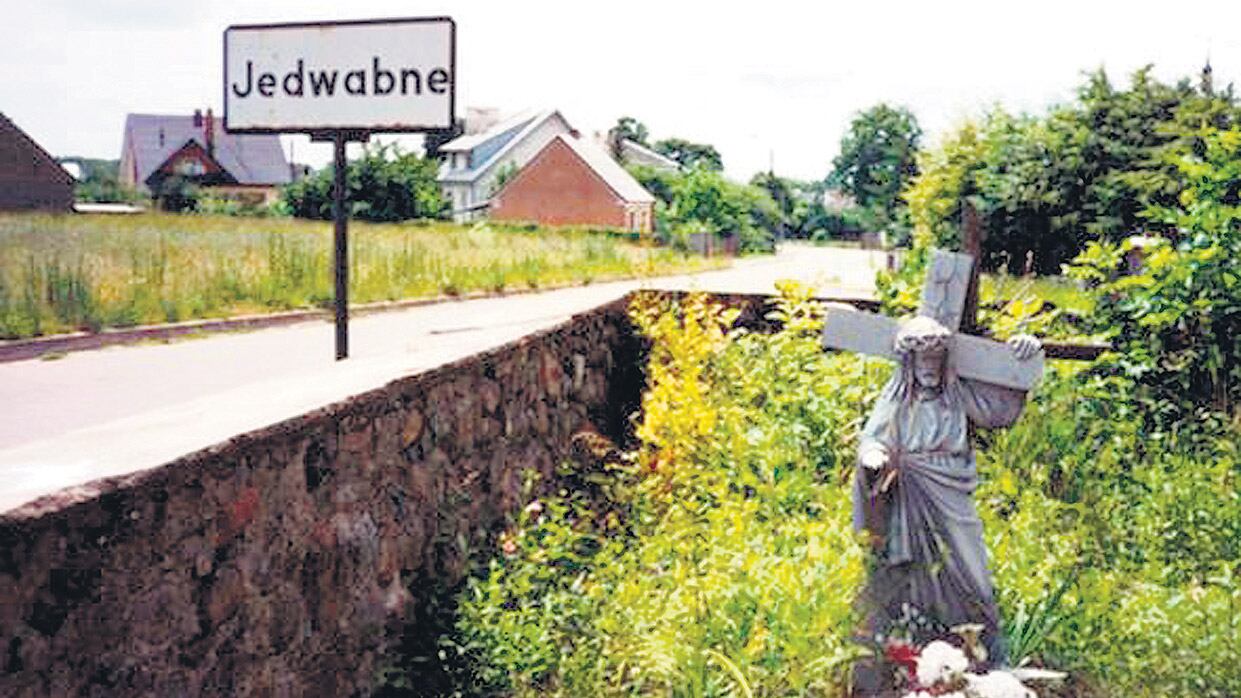 La entrada a Jedwabne, el pueblo polaco donde ocurrió la masacre de 1941.