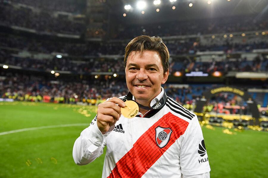 Gallardo lleva más de cuatro años al frente de River y ya acumuló nueve títulos.