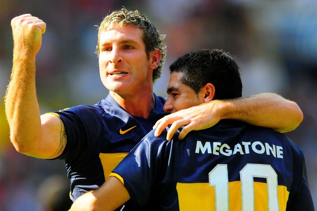 Martín Palermo y Juan Román Riquelme, juntos otra vez