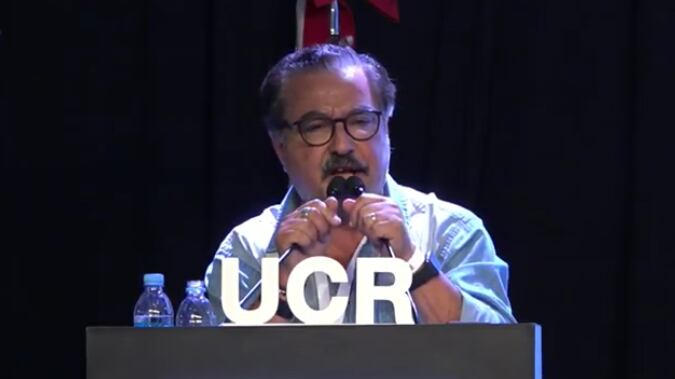 Miguel Ponce, durante la última Convención Nacional de la UCR.