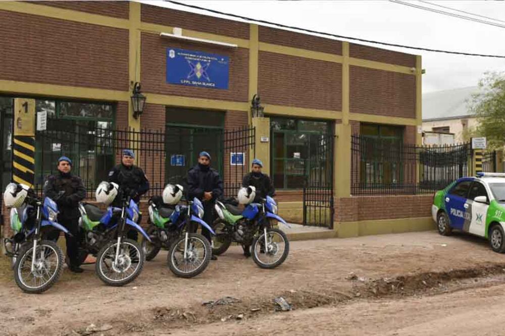 El destacamento allanado esta tarde.