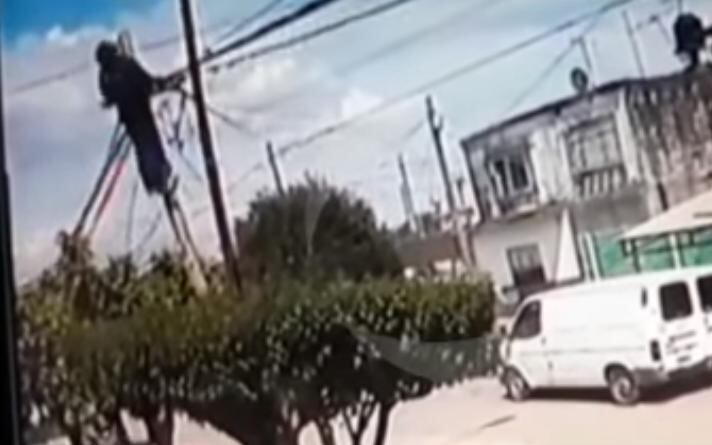 La trágica muerte quedó registrada en un video.