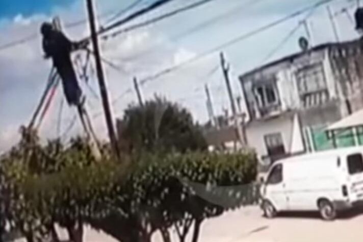 La trágica muerte quedó registrada en un video.