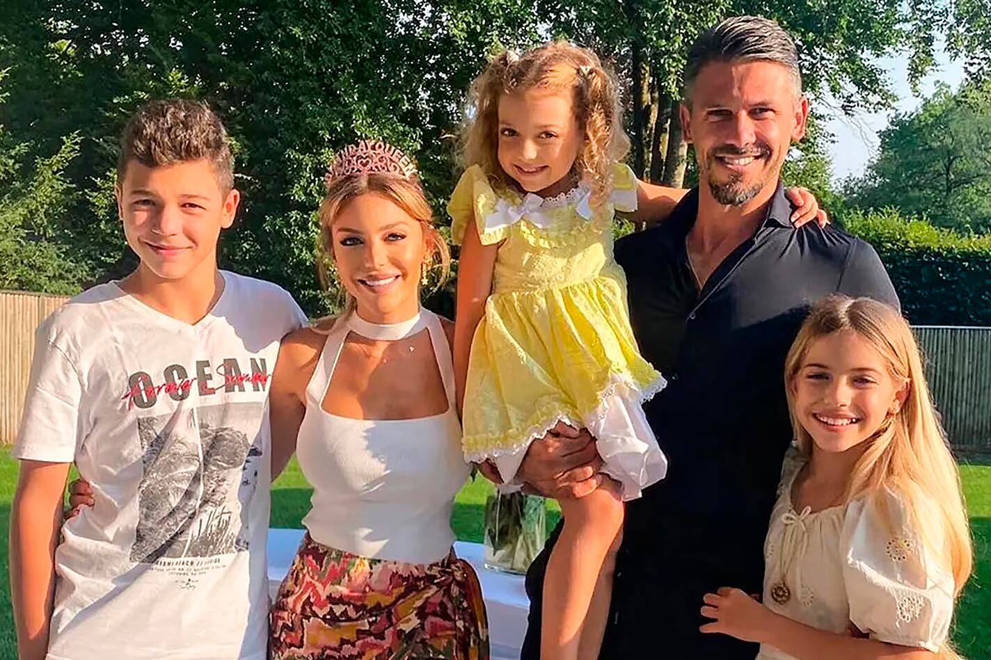 La bella familia Demichelis-Anderson.