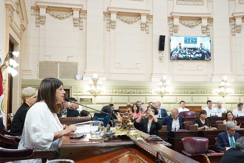 Clara García presidió la sesión de la Cámara baja.