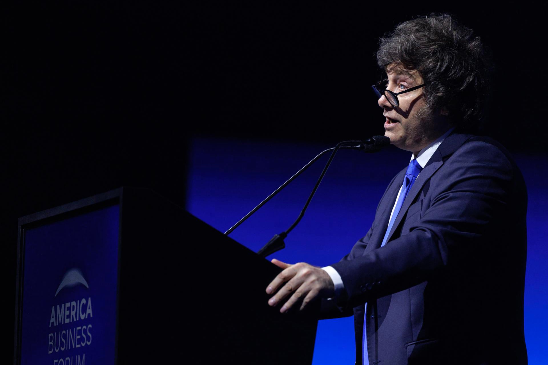 Milei presentó su gobierno como un modelo de "libertad y competencia" frente al "avance del colectivismo"