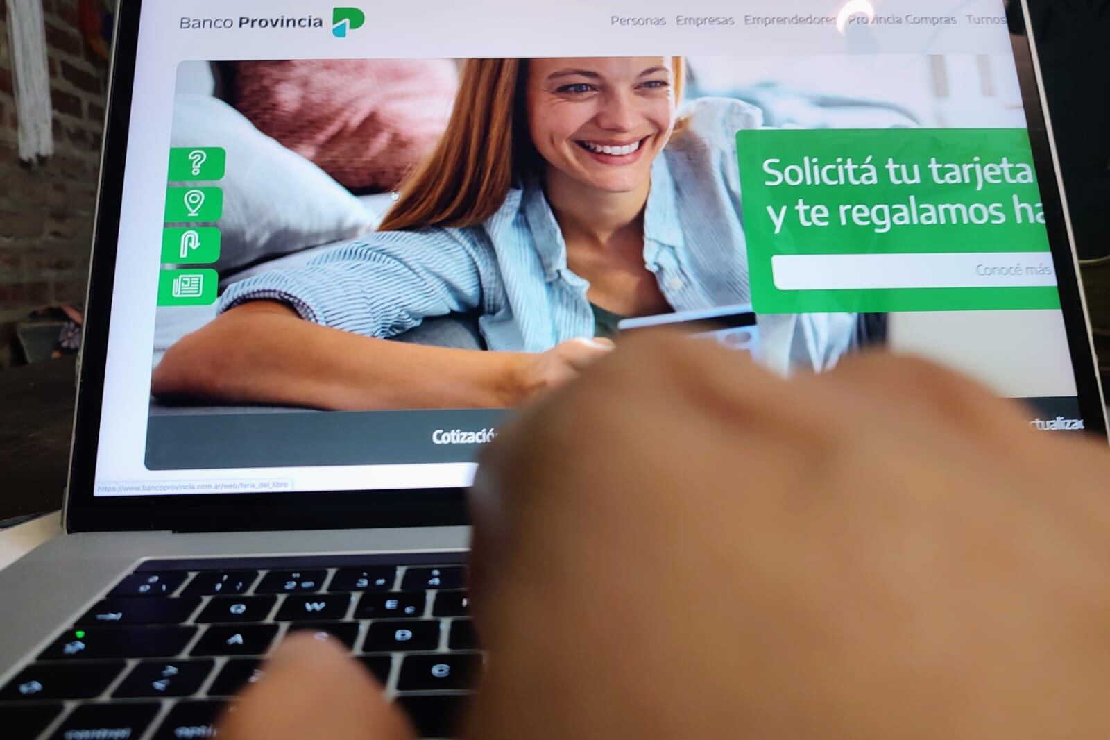 Los delincuentes imitaban la web del Banco Provincia