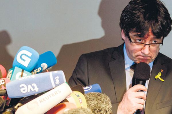 Puigdemont rompió el silencio ayer en Berlín un día después de ser excarcelado por la Justicia alemana.