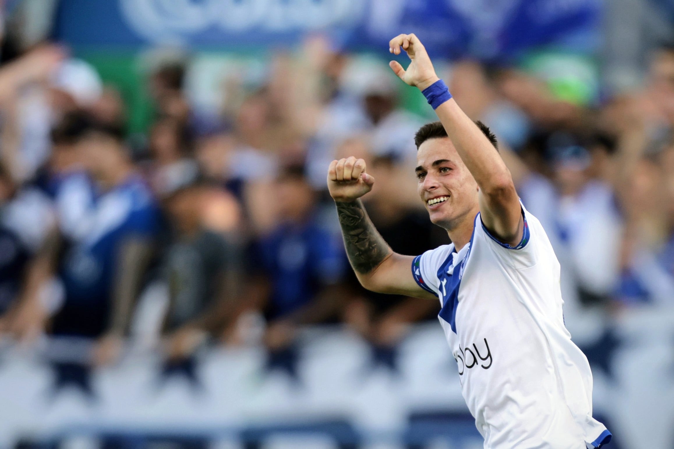 Gómez volvió a jugar en el partido ante San Martín