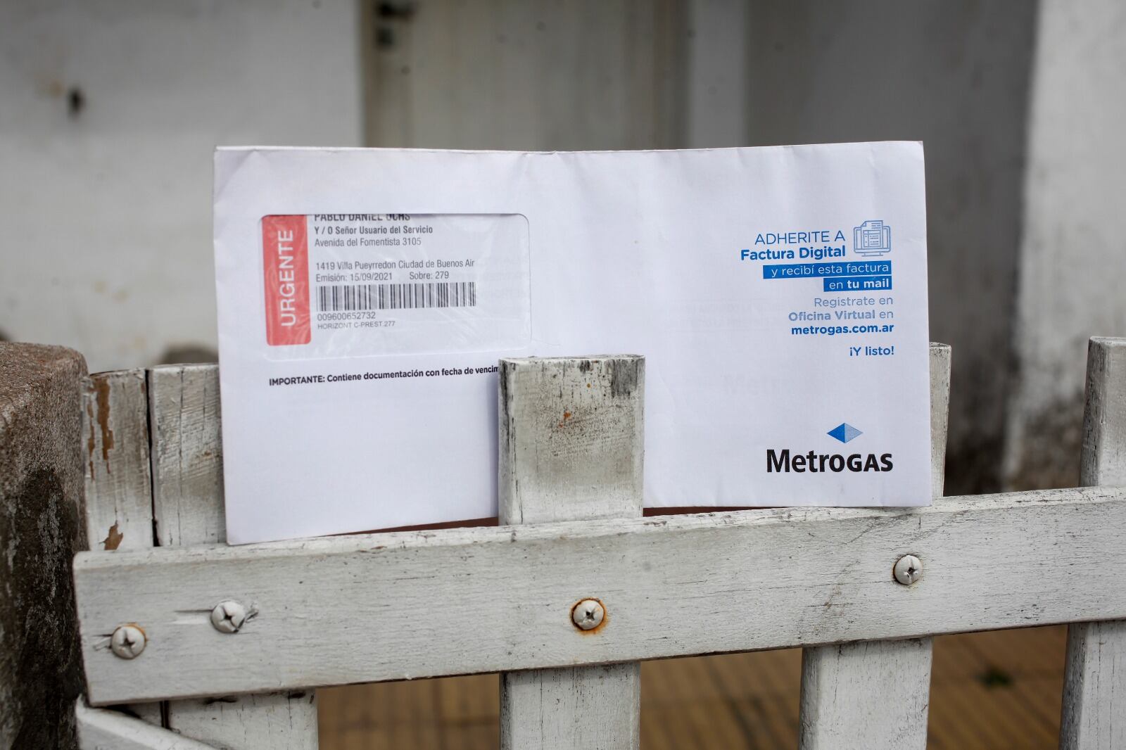 El gas aumentó en abril y volvió a aumentar ahora en junio.