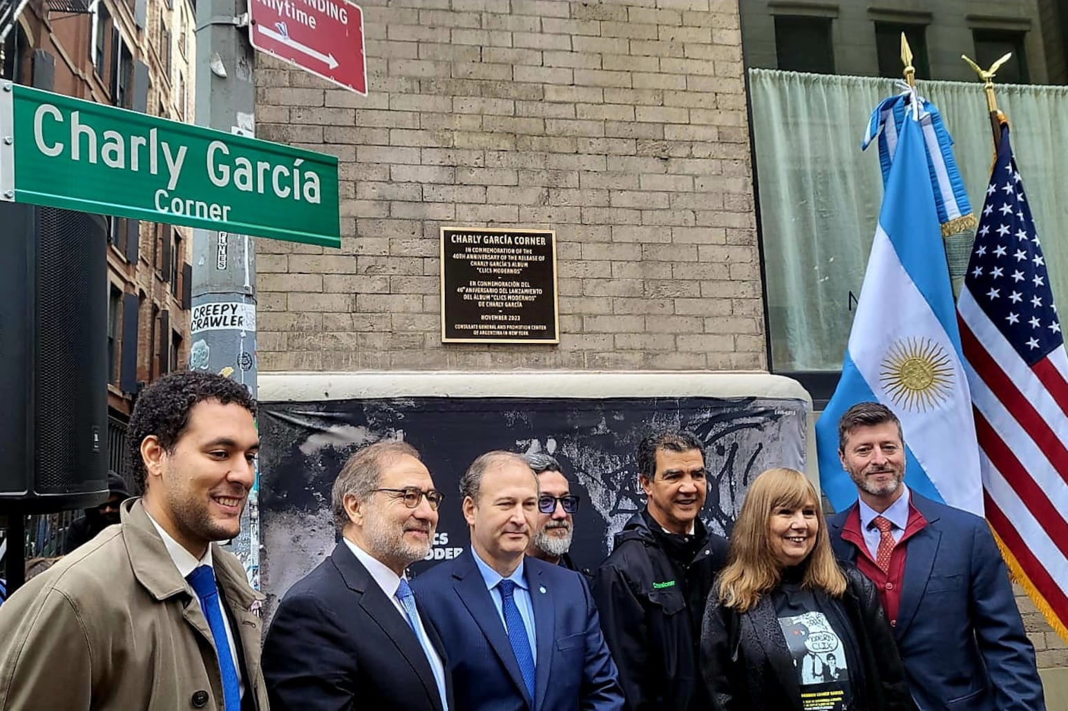 Charly Gacía Corner, entre Walker St. y Cortlandt Alley, en el barrio de Tribeca, Manhattan