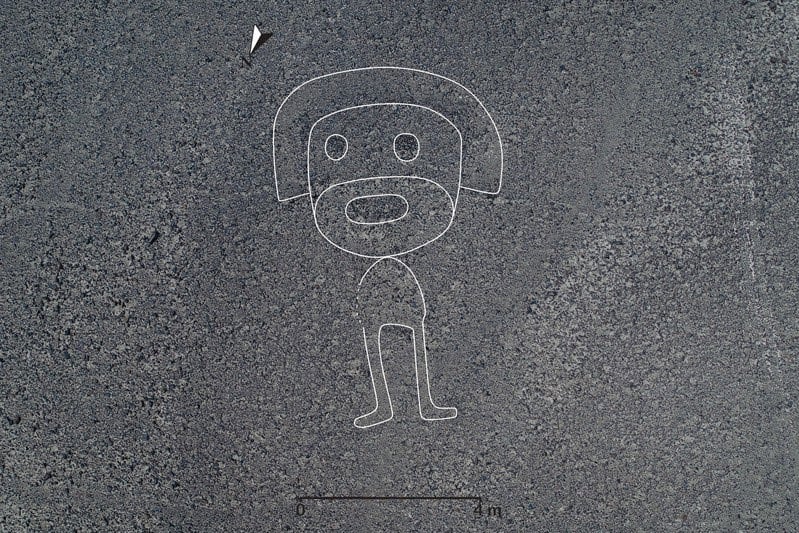 Arqueólogos descubrieron 168 figuras de gran tamaño en las proximidades de las Líneas de Nazca. Imagen: Universidad de Yamagata