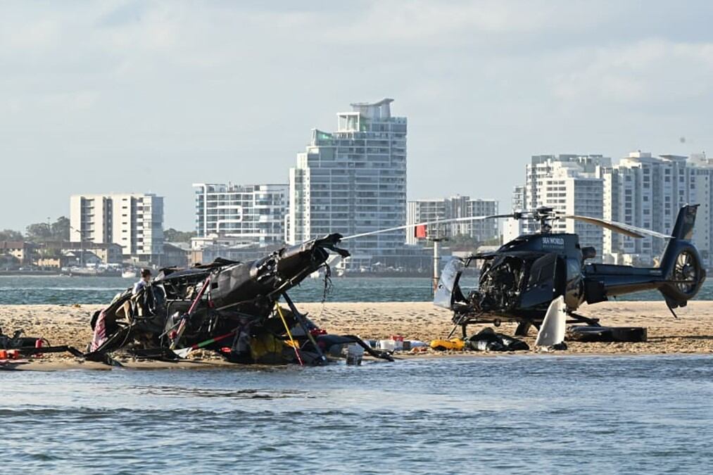 Cuatro muertos y tres heridos al chocar dos helicópteros en una playa de Australia