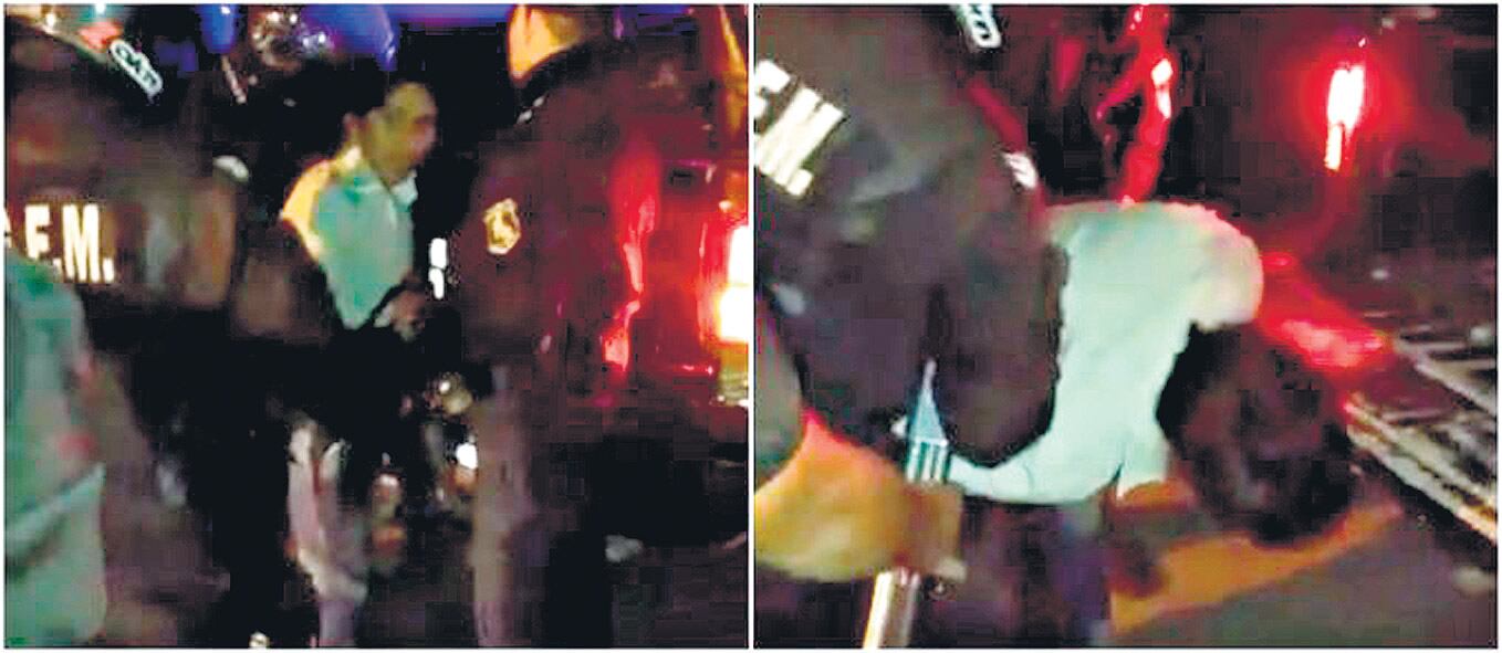 La policía afirmó que las detenciones fueron fuera de la universidad, pero eso era falso.