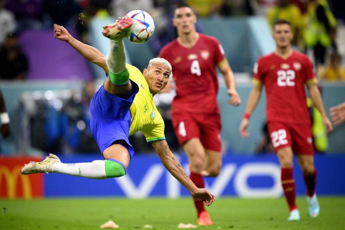 La tijera de Richarlison ante Serbia.