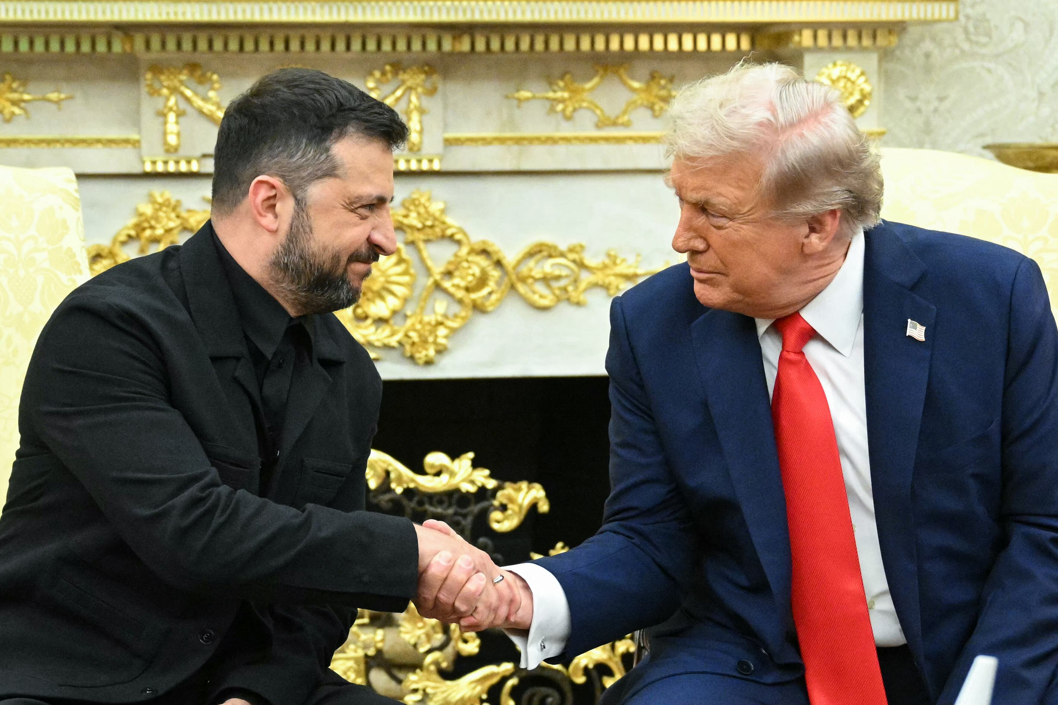 Trump con Zelenski, este lunes en el Salón Oval de la Casa Blanca.