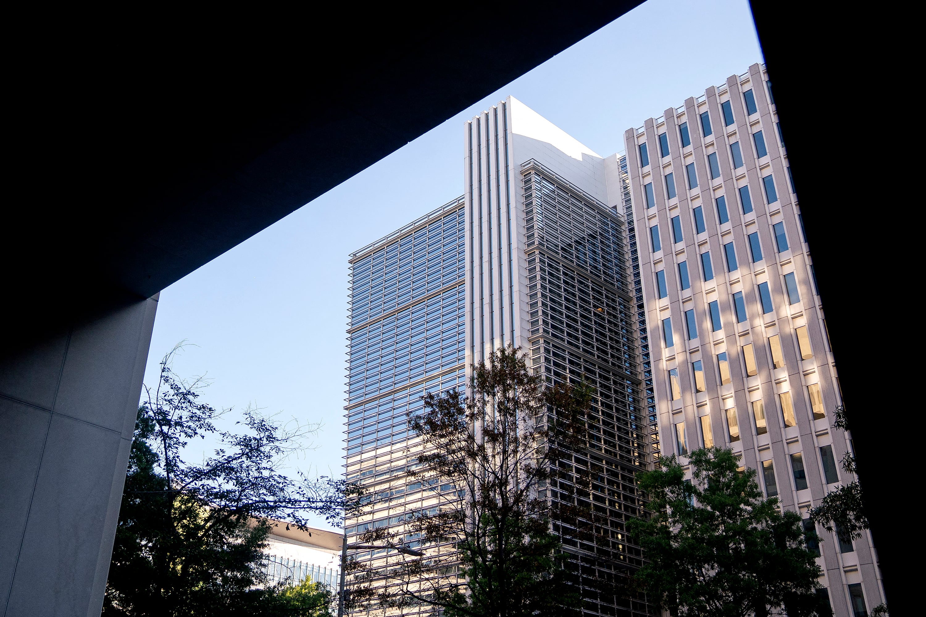 La sede del FMI en Washington ofrece un primer plano de las oficinas del Banco Mundial. 