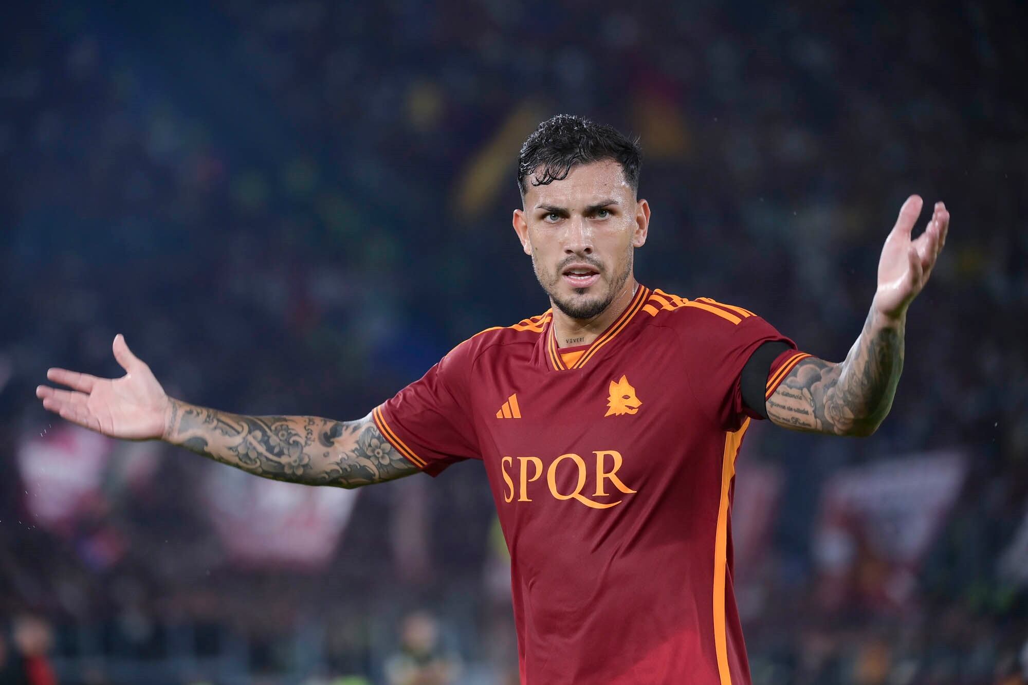 Leandro Paredes con la Roma.