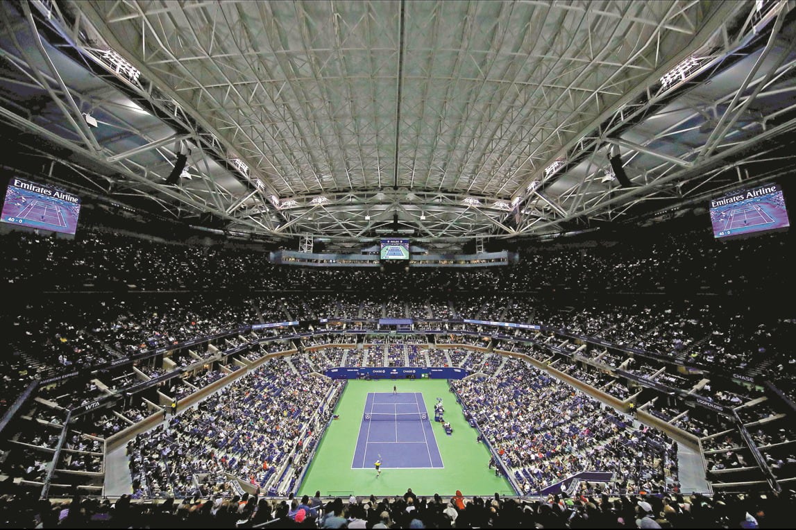 El Arthur Ashe, escenario principal del US Open. 