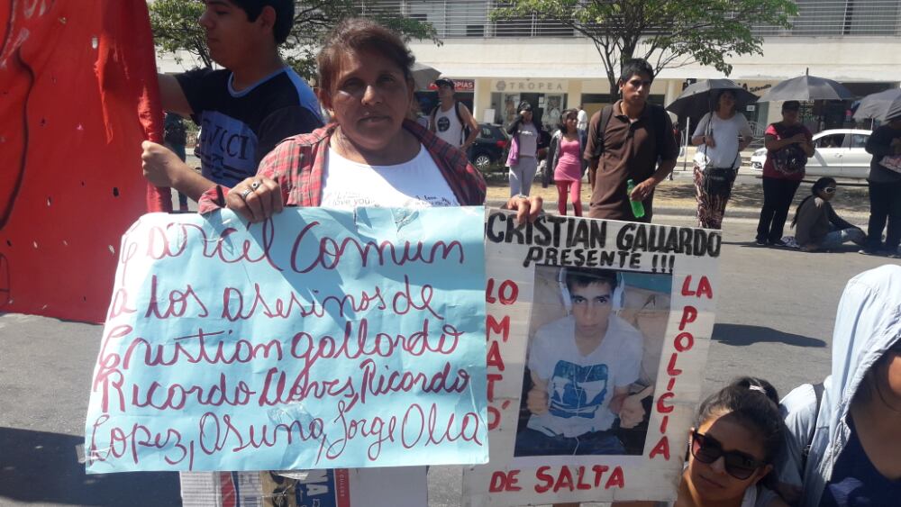 Alicia Salas, madre de Cristian Gallardo