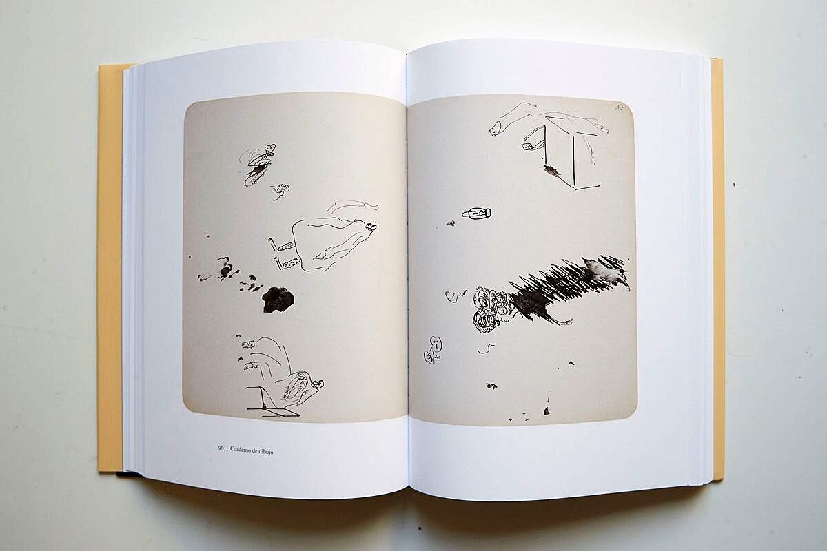 Una imagen de los dubujos de Kafka en el libro que los reune.