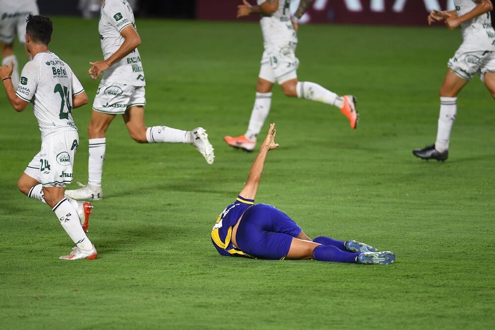 Salvio se lesionó la semana pasada en el partido ante Sarmiento en la Bombonera.