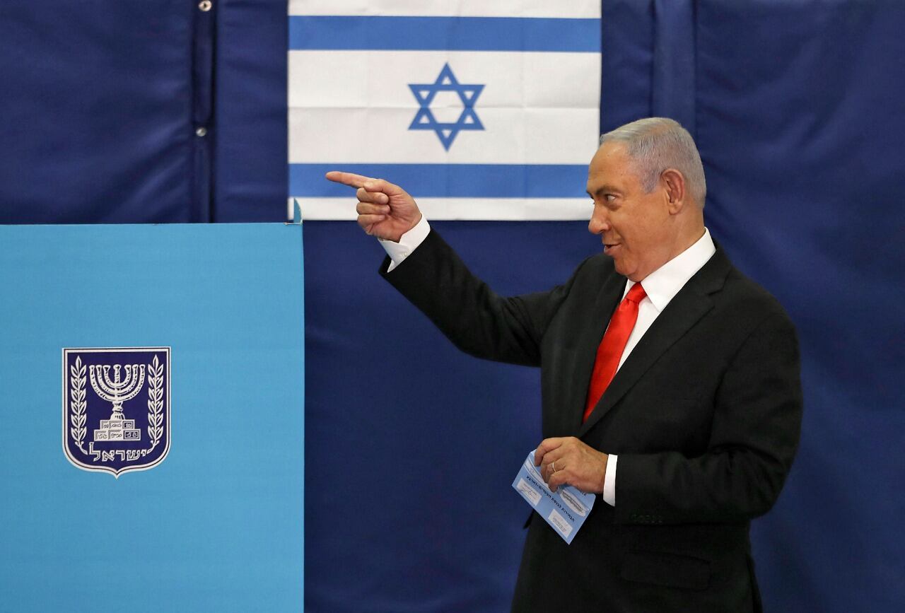 Netanyahu quedó a un paso de revalidar su mandato.