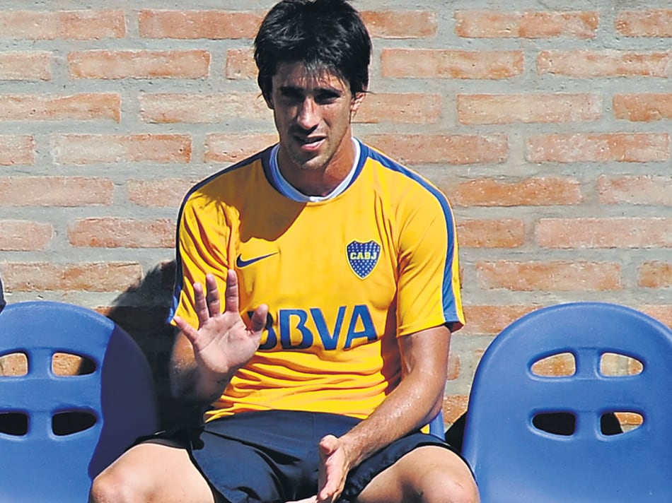 Pablo Pérez durante la práctica.