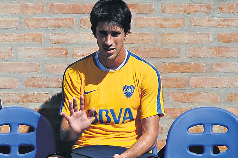 Pablo Pérez durante la práctica.