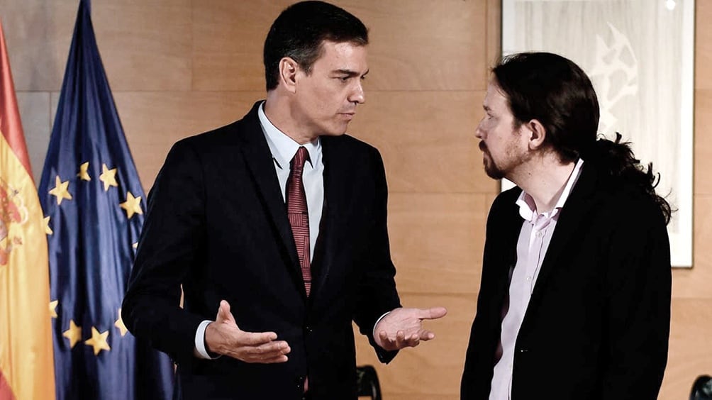 Sánchez e Iglesias: en julio se acusaron mutuamente del fracaso de la negociación.