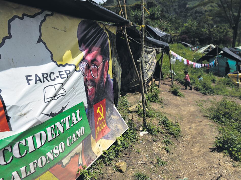 Campamento de las FARC en la zona veredal en Gaitania, departamento de Tolima.