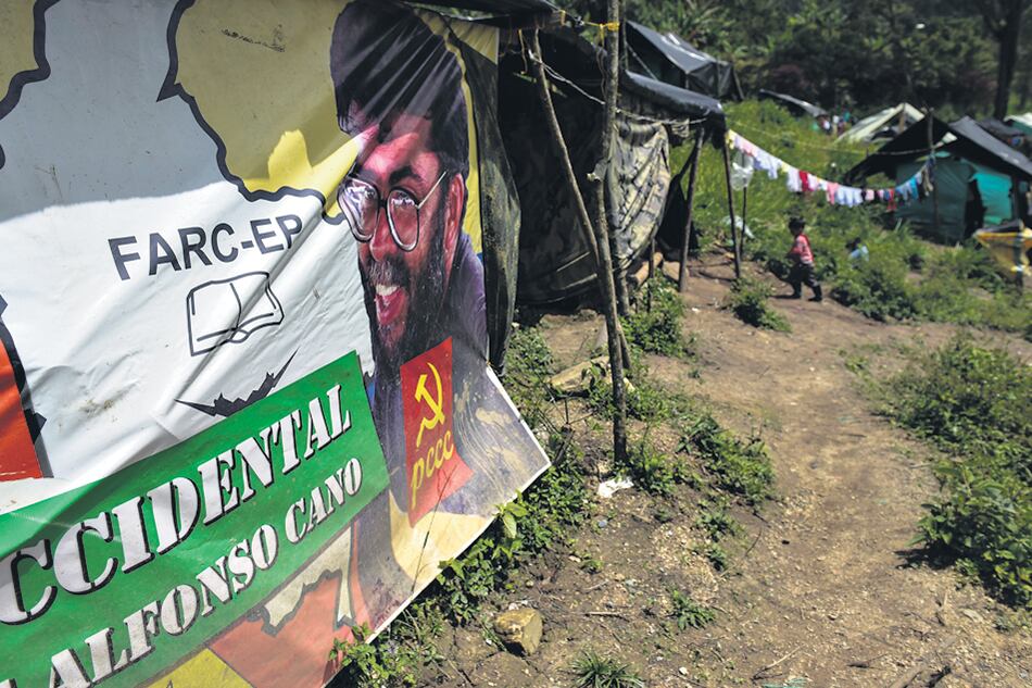 Campamento de las FARC en la zona veredal en Gaitania, departamento de Tolima.