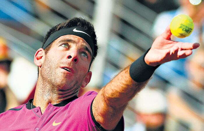 Del Potro retomó su gira europea en polvo de ladrillo en el Masters 1000 de Roma.