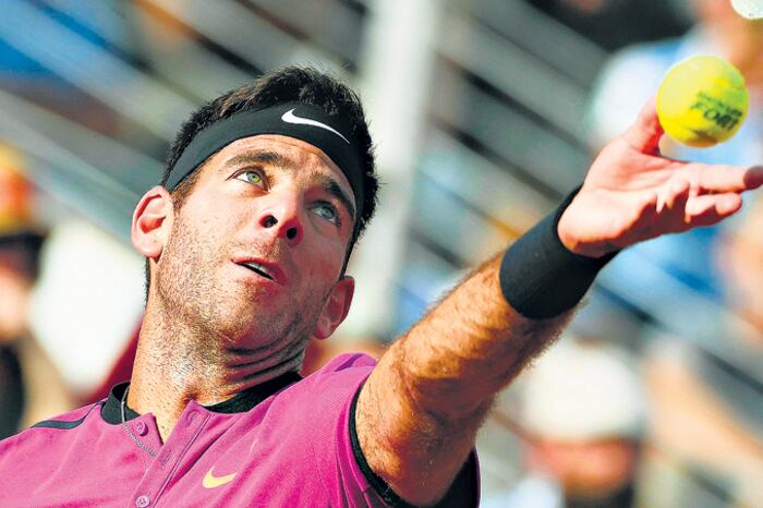 Del Potro retomó su gira europea en polvo de ladrillo en el Masters 1000 de Roma.