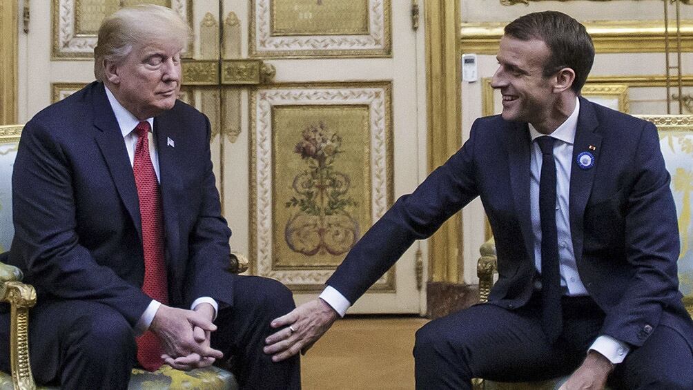 Donald Trump y Emmanuel Macron en uno de sus encuentros.
