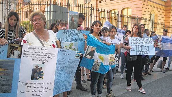 Los familiares del ARA San Juan continúan reclamando la verdad de lo que sucedió con los tripulantes.