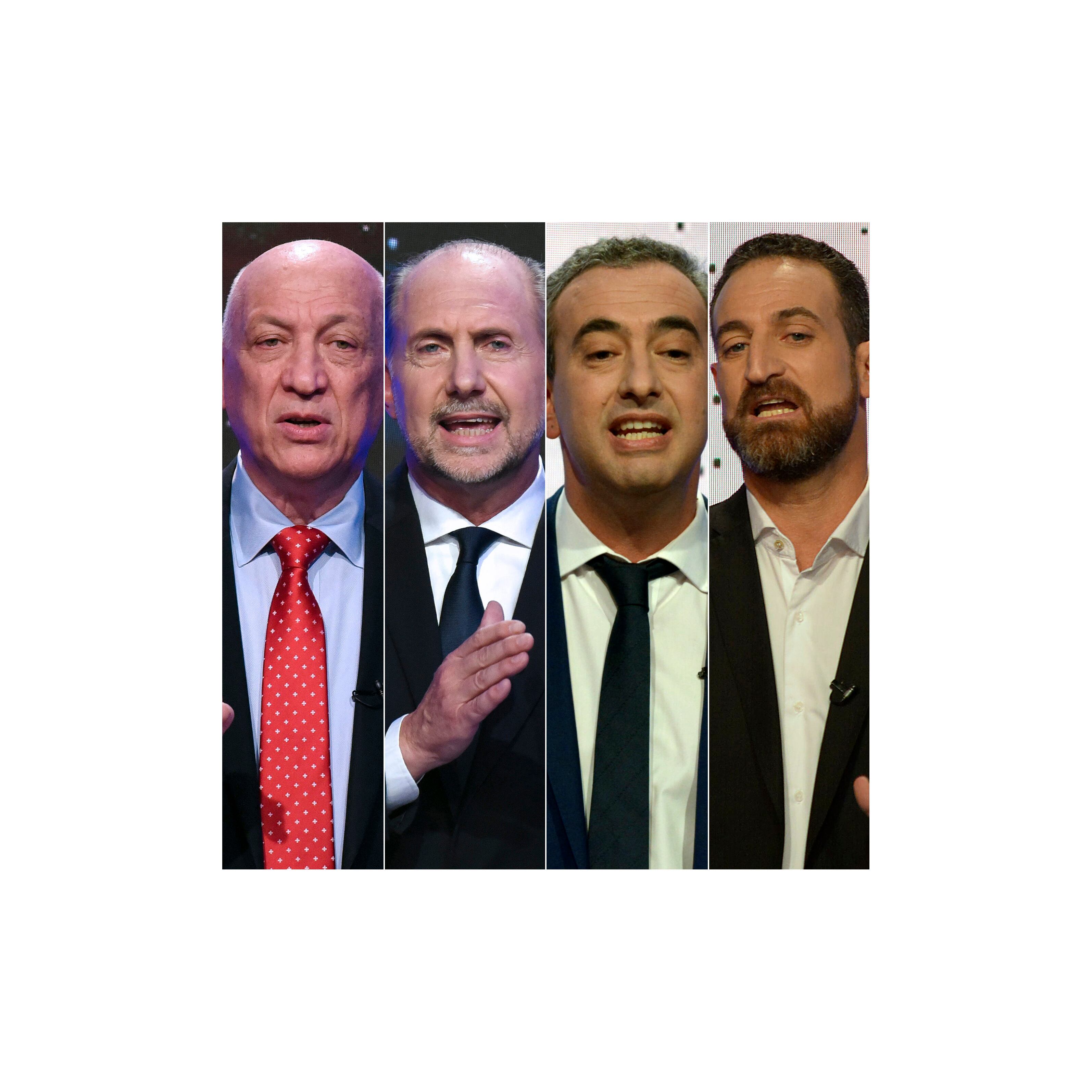 Candidatos. Bonfatti, Perotti, Javkin y Sukerman