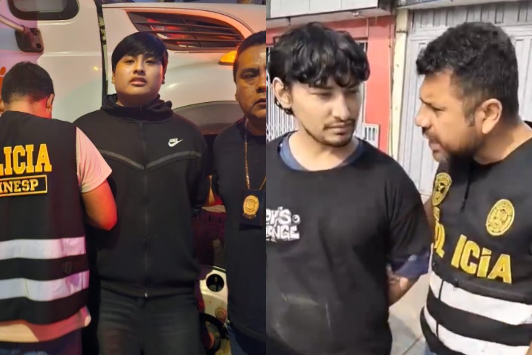 El momento de la detención de Pequeño J.