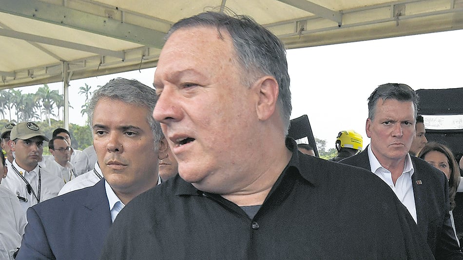 Pompeo visitó Cúcuta acompañado del presidente Duque.